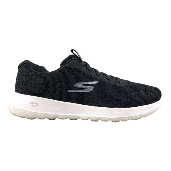 Skechers Womens Size 6 Go Walk Joy Black GogaMat Lace-Up Walking Sneakers 179021 - Picture 1 of 14